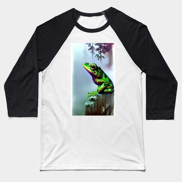 Frog Country Baseball T-Shirt by ShopSunday